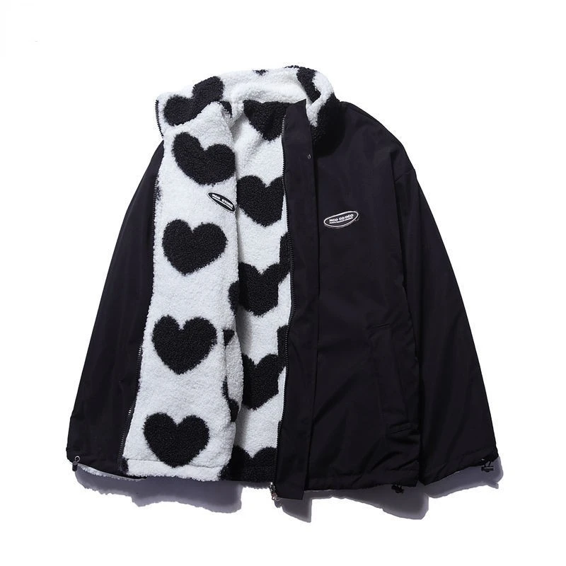 Alice - romantic double-sided heart design women's coat
