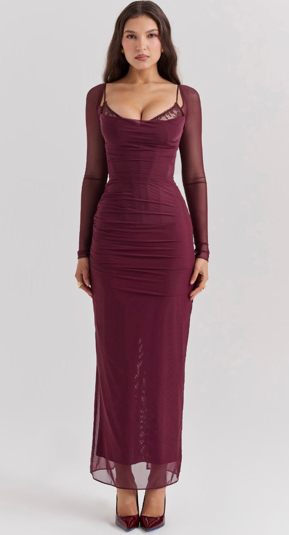 Chanelle | Smoke Maxi Dress