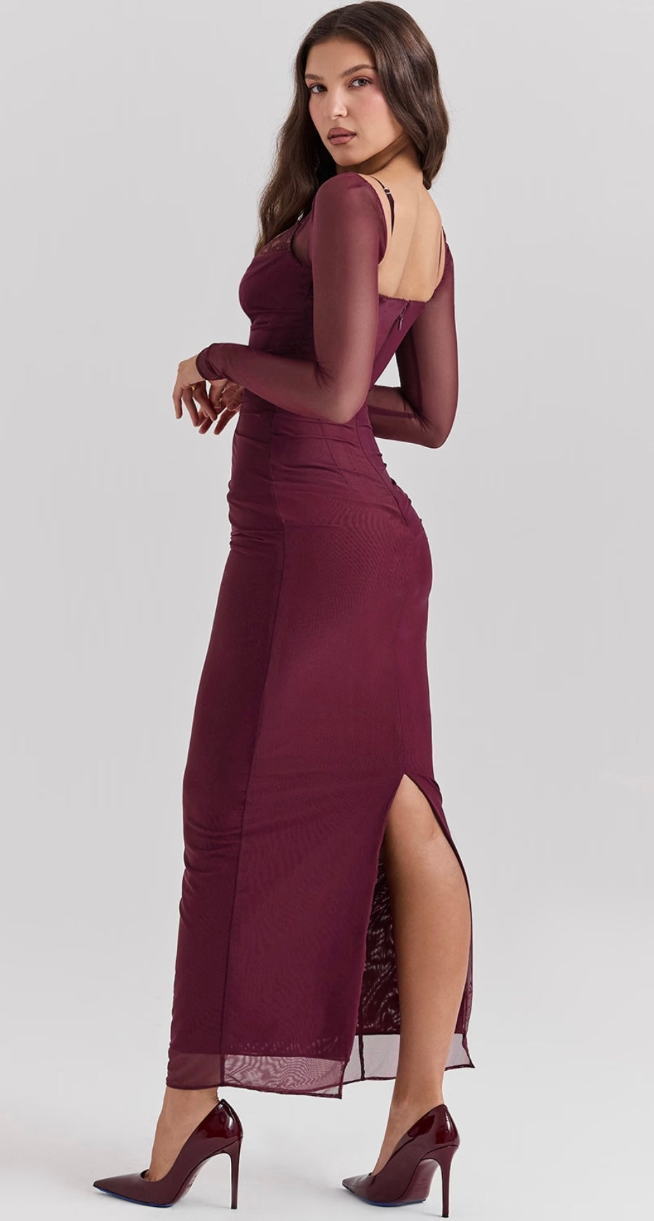 Chanelle | Smoke Maxi Dress