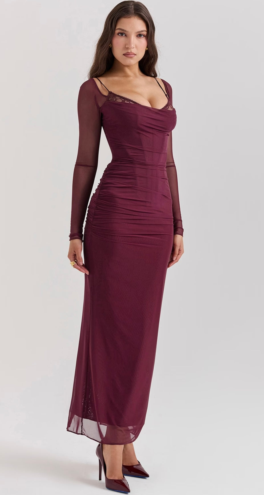 Chanelle | Smoke Maxi Dress