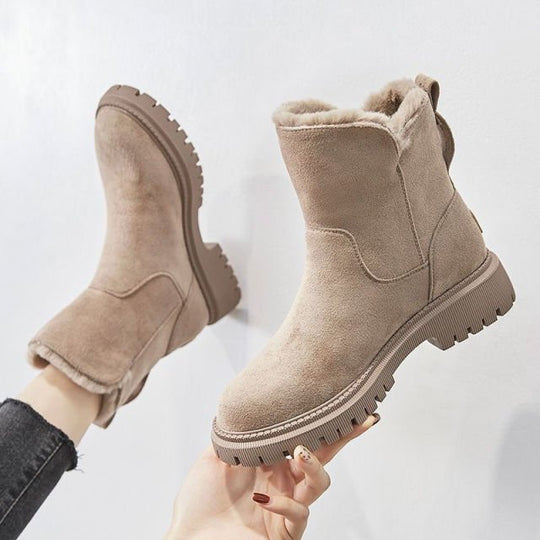 Boots - women's boots warm and soft with zip closure