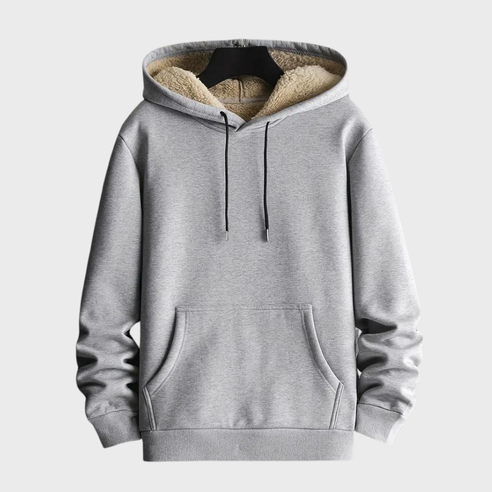 Melle - comfortable fleece hoodie for men douillet