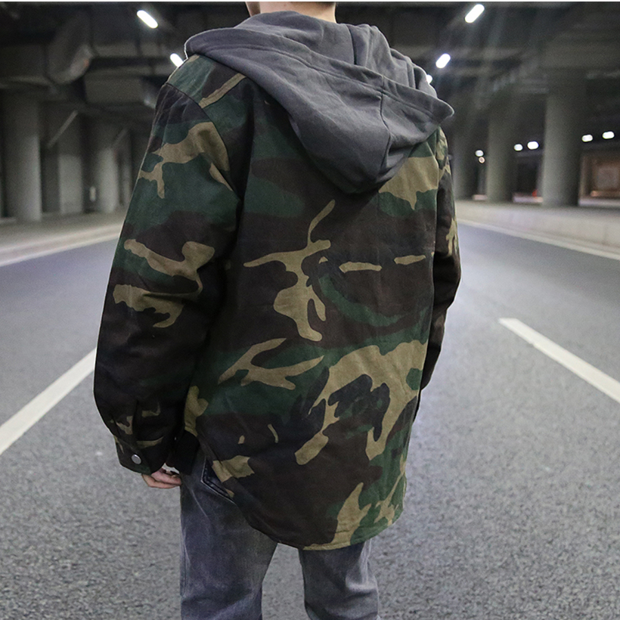 Ethane - trendy camouflage hoodie for men