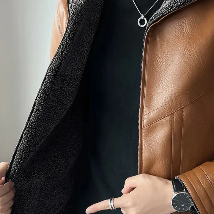 Trendy casual motorbike jacket for men