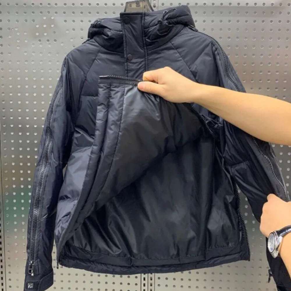 Stylish men's comfort jacket with quilted design