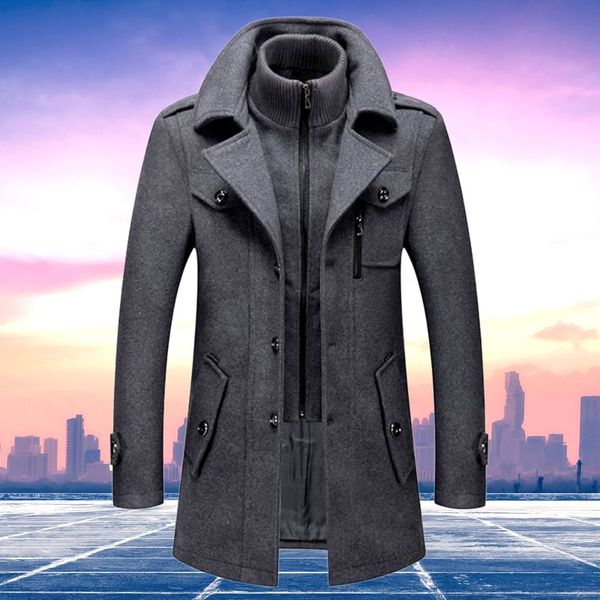 Stylish men's winter coat in two sections - Daan