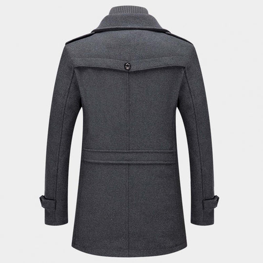 Stylish men's winter coat in two sections - Daan