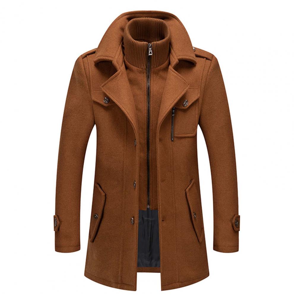 Stylish men's winter coat in two sections - Daan