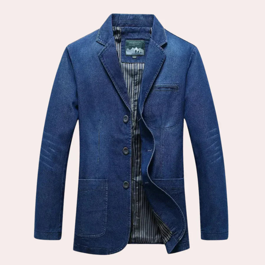 Logan - stylish classic denim blazer for the modern man