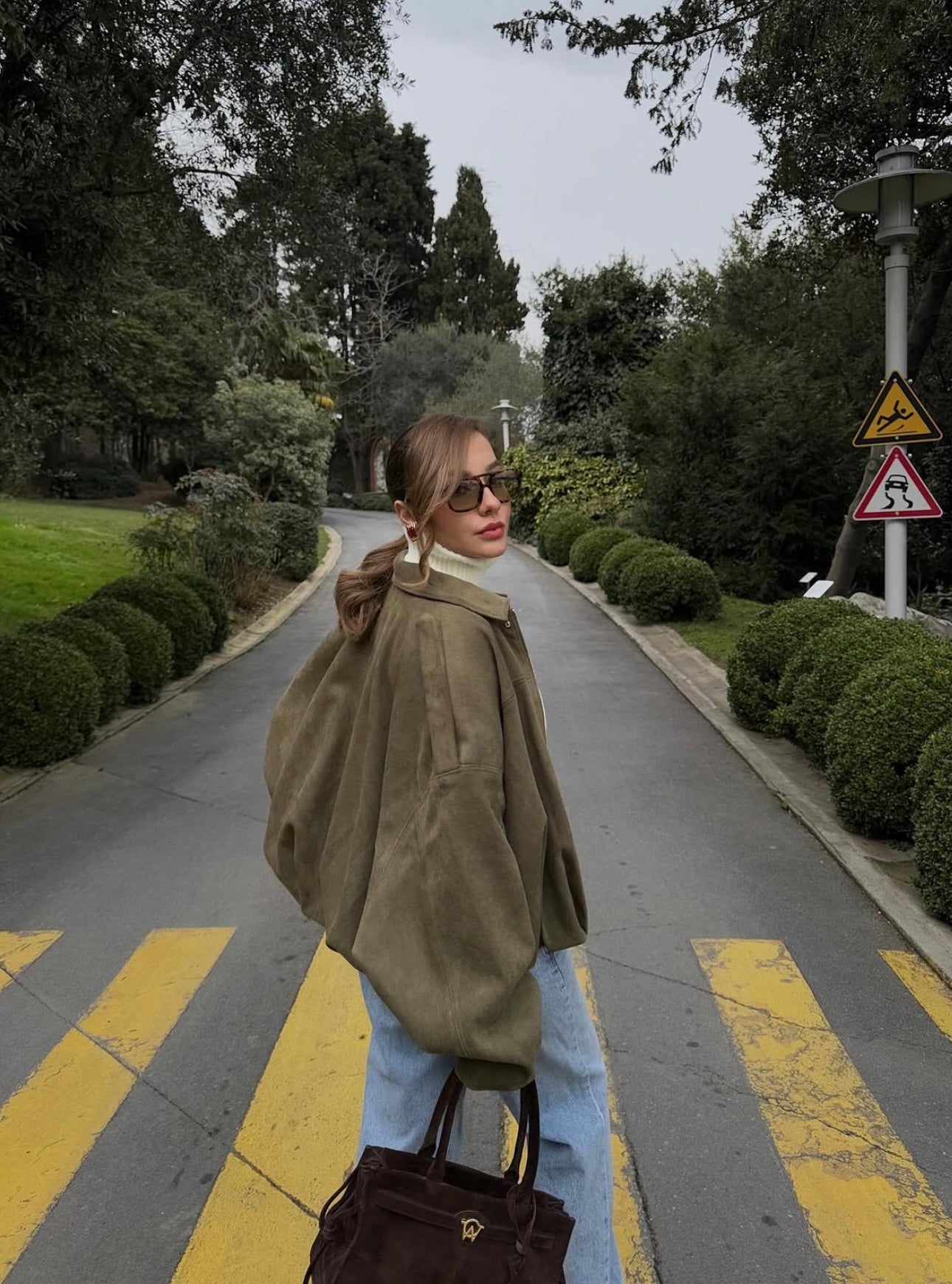 ZA Oversized Suede Jacket