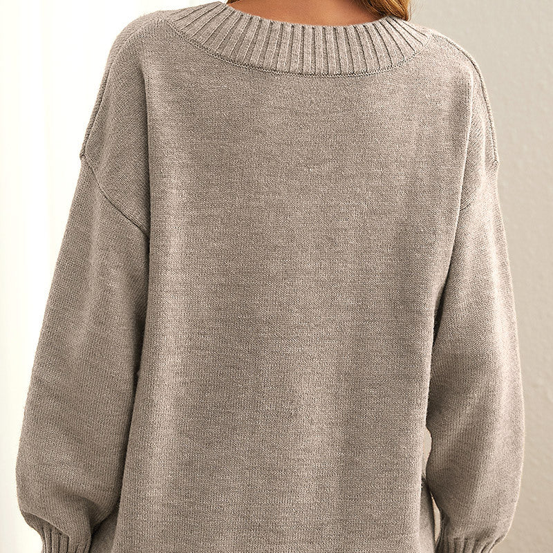 Susa - cashmere jumper knitted women's v-neck jumper