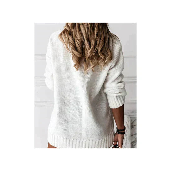 Susa - cashmere jumper knitted women's v-neck jumper