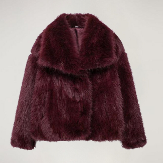 Faux fur jacket - short - warm - faux fur jacket - winter coats and jackets for women