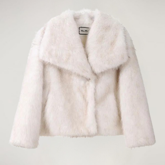 Faux fur jacket - short - warm - faux fur jacket - winter coats and jackets for women