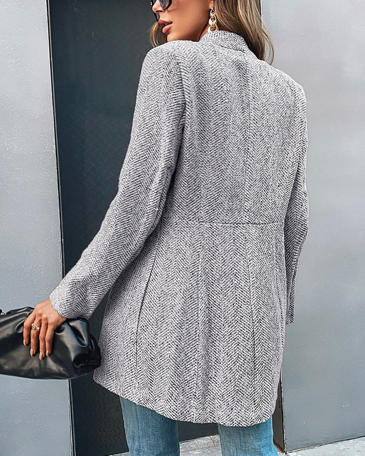 Long blazer - open front