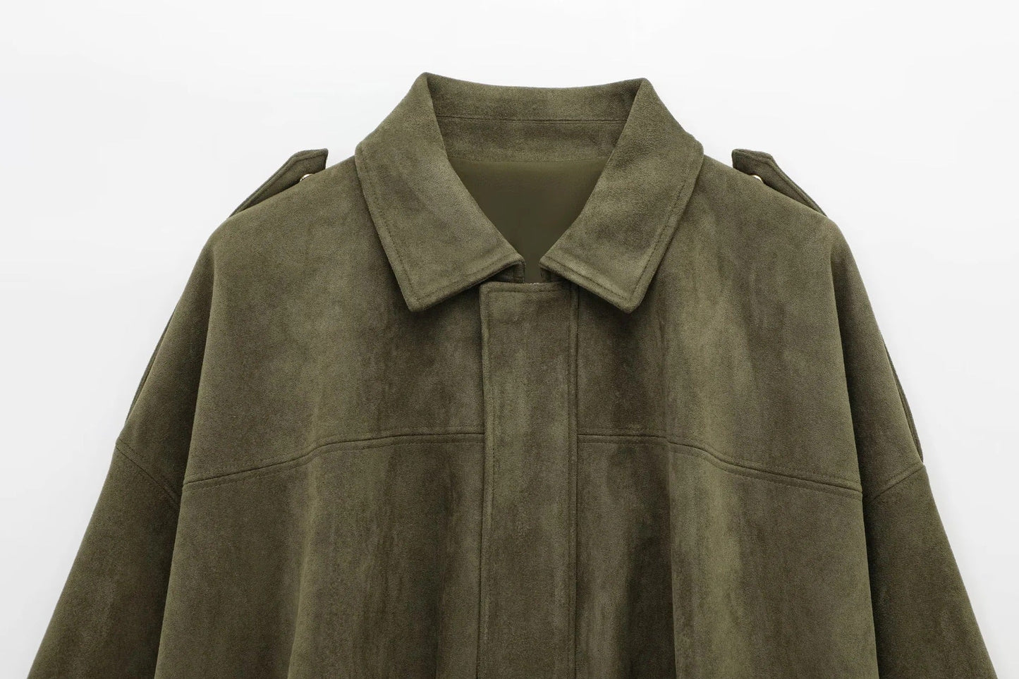 ZA Oversized Suede Jacket