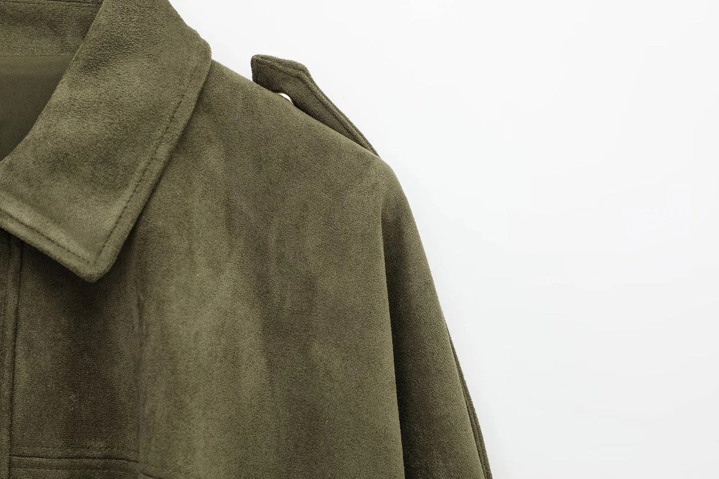 ZA Oversized Suede Jacket
