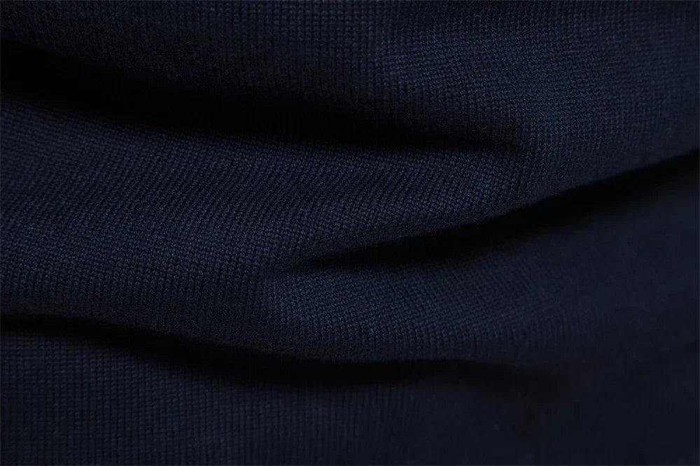 Nilo - sophisticated striped slim fit men's zip pullover