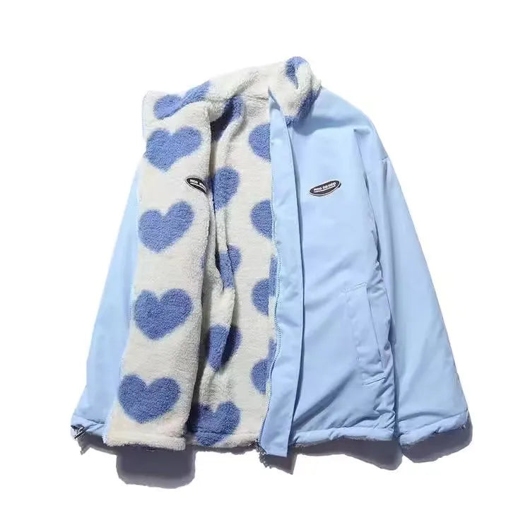 Alice - romantic double-sided heart design women's coat
