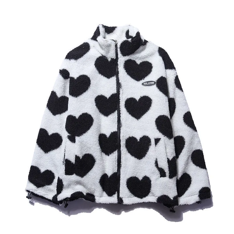 Alice - romantic double-sided heart design women's coat