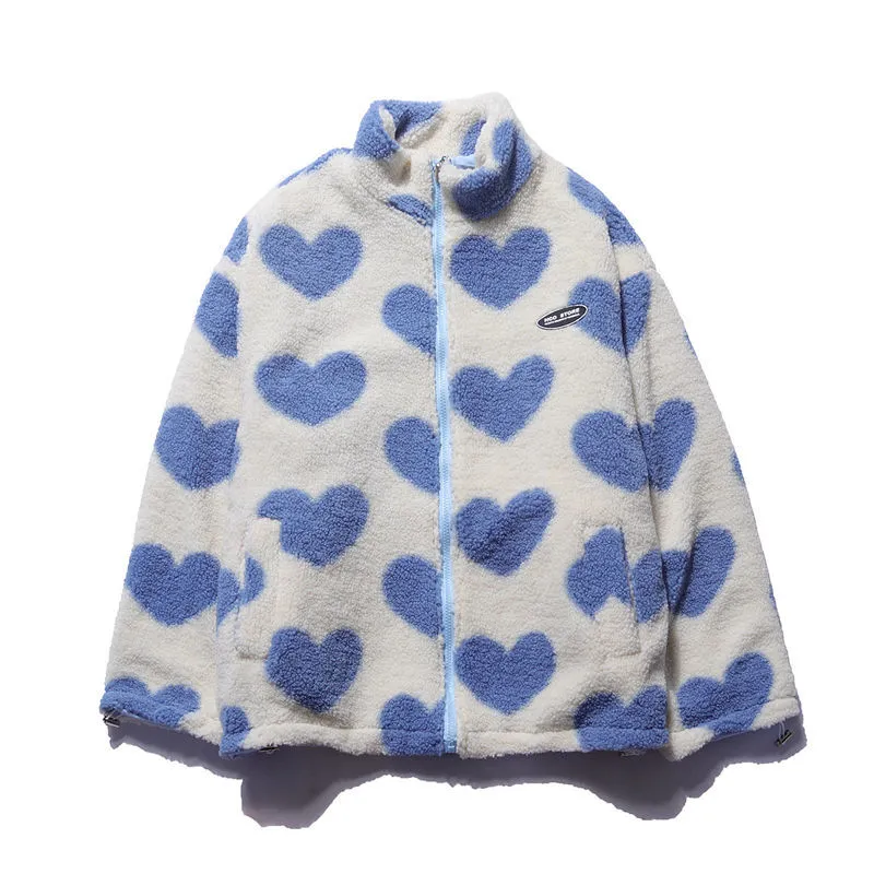 Alice - romantic double-sided heart design women's coat