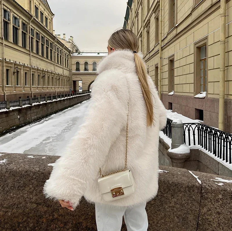 Ivankav | luxury jacket in soft faux fur for women