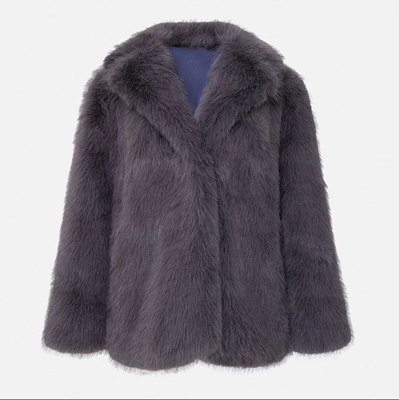 Ivankav | luxury jacket in soft faux fur for women