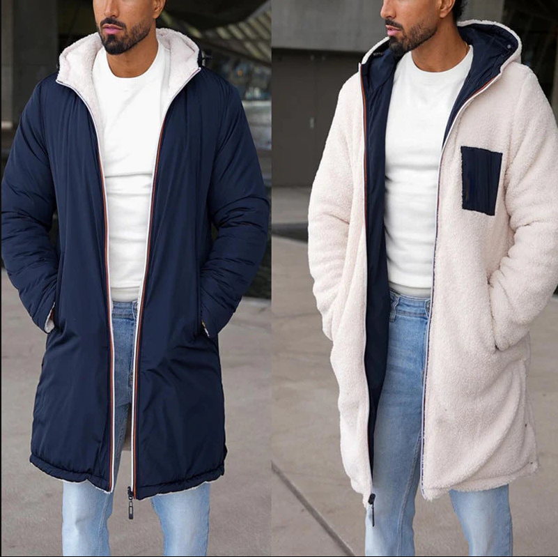 Renato | two-tone reversible warm jacket for men