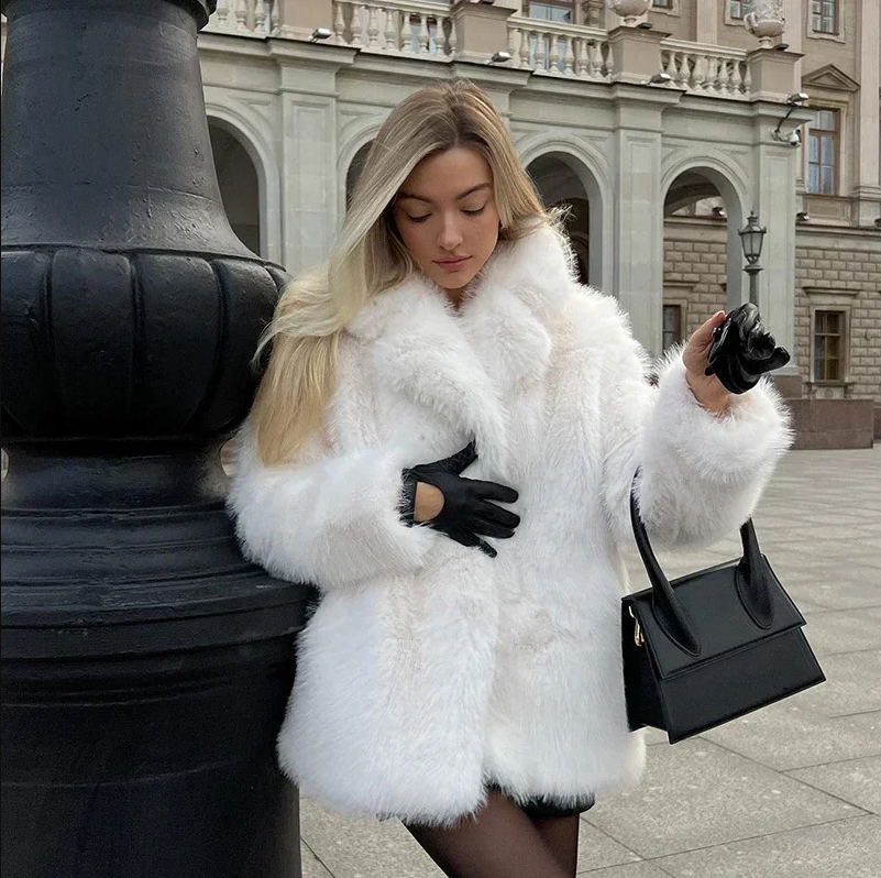 Ivankav | luxury jacket in soft faux fur for women