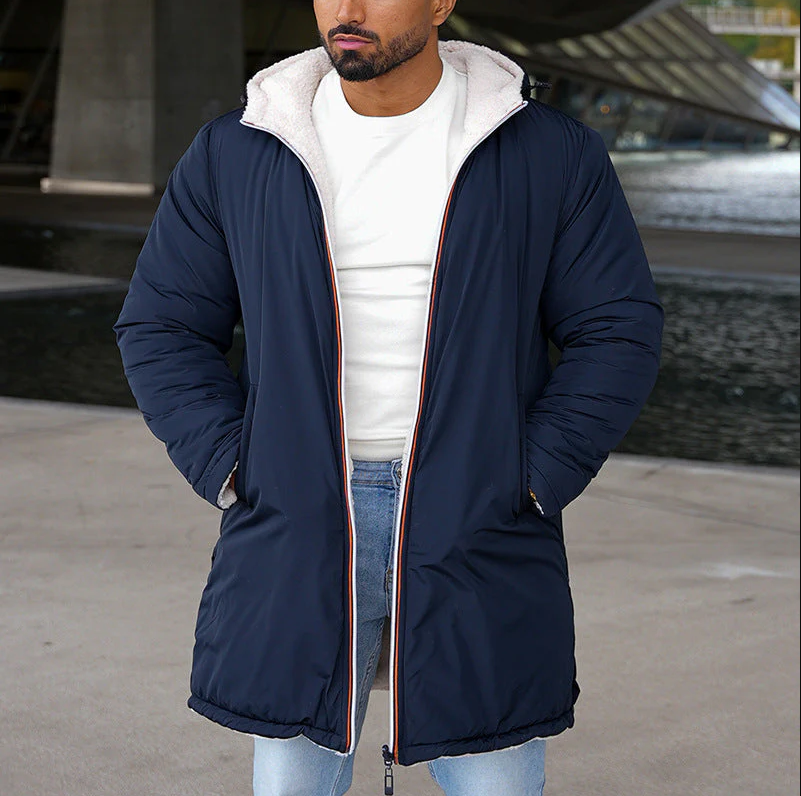 Renato | two-tone reversible warm jacket for men