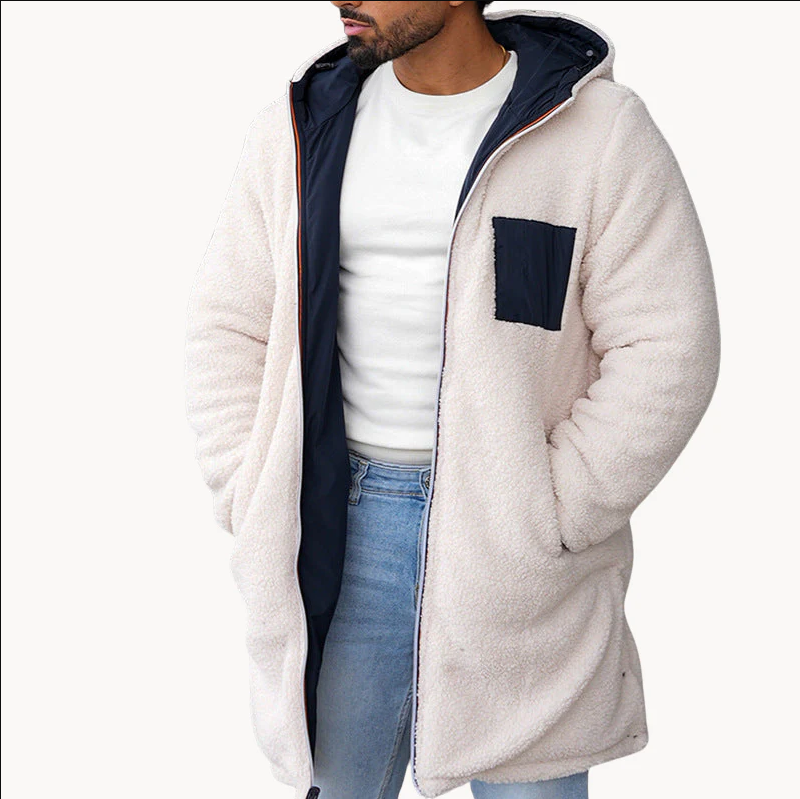 Renato | two-tone reversible warm jacket for men