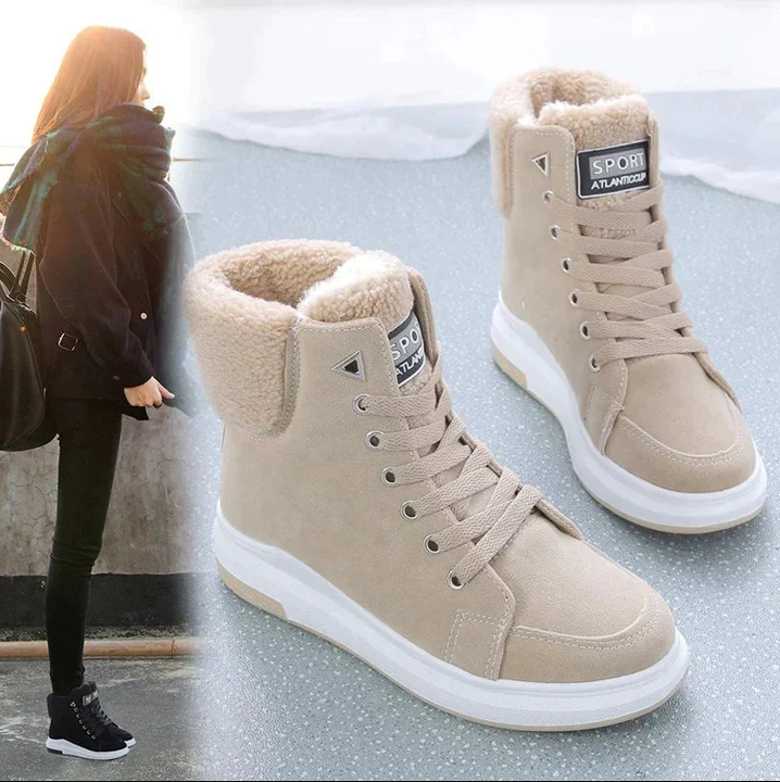 Snowboots | fur lined | lace-up boots | winter boots | ankle boots