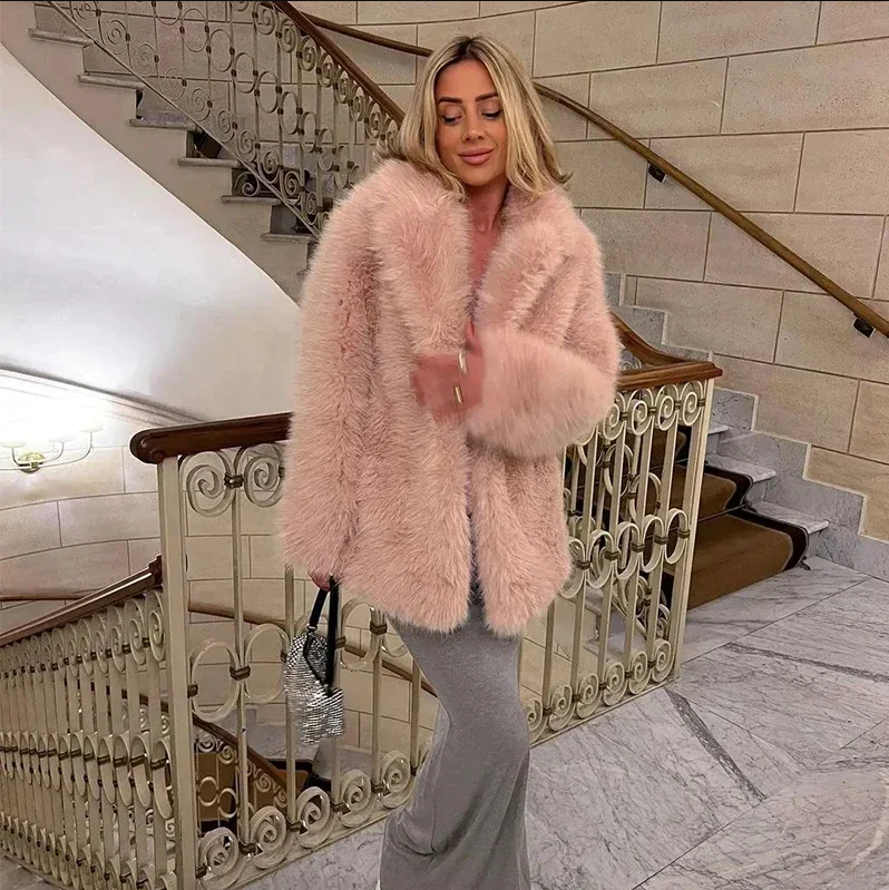 Ivankav | luxury jacket in soft faux fur for women