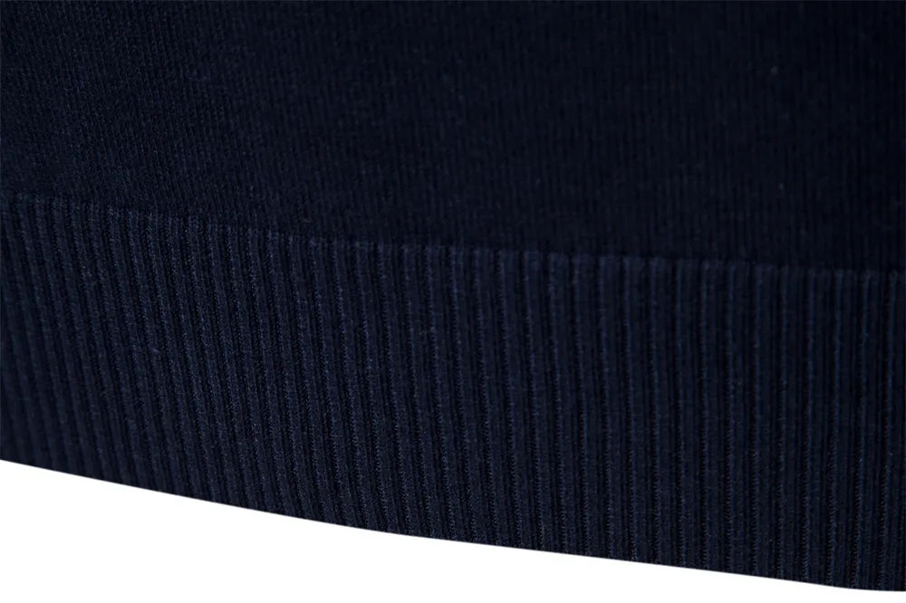 Nilo - sophisticated striped slim fit men's zip pullover