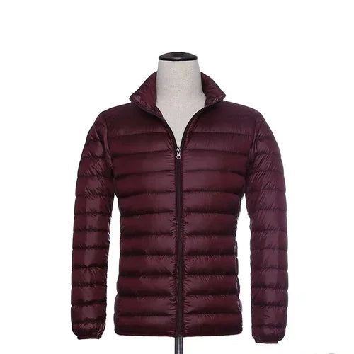 Ultralight down jacket - hood - zip - lightweight puffer jacket - winter jackets for men