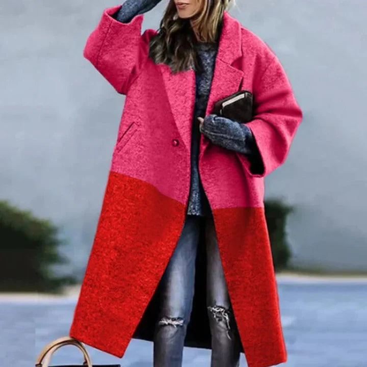 Wool coat - oversized - long - women's coat - winter coat