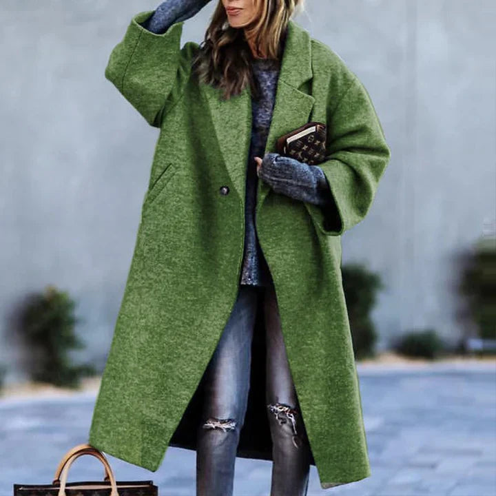 Wool coat - oversized - long - women's coat - winter coat