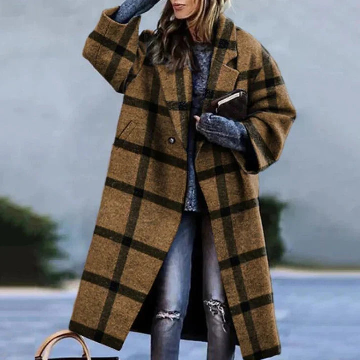 Wool coat - oversized - long - women's coat - winter coat