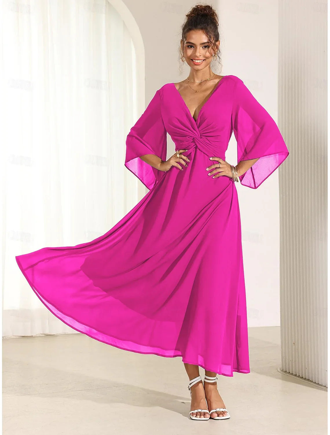 Elysiane | Ruffle Maxi Dress