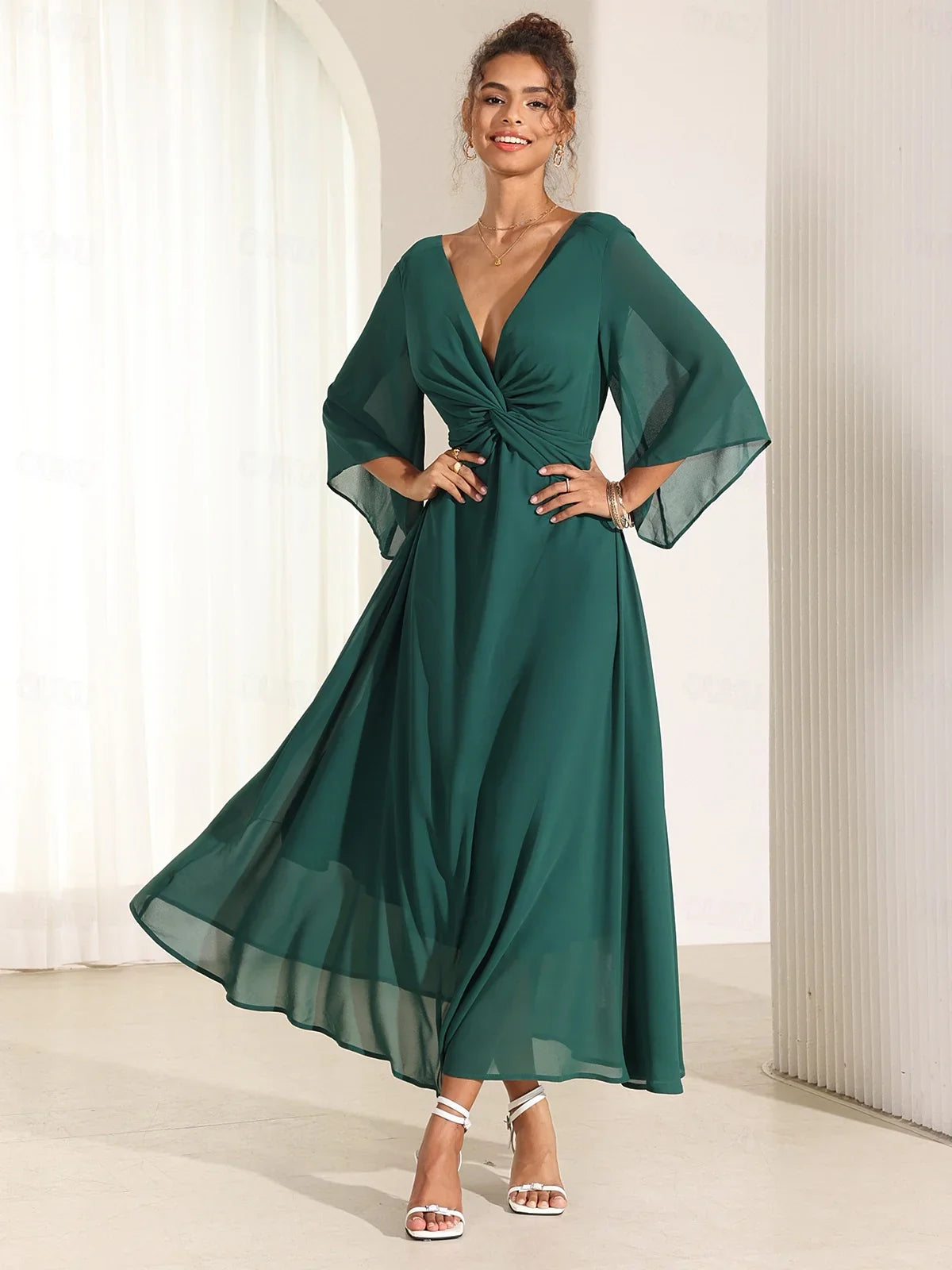 Elysiane | Ruffle Maxi Dress