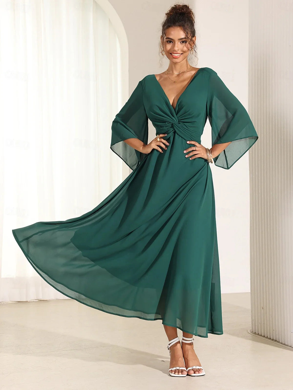 Elysiane | Ruffle Maxi Dress