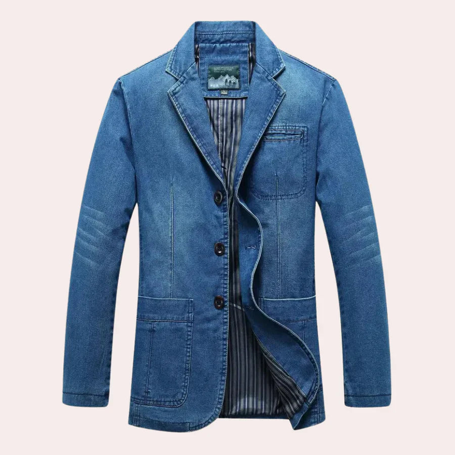 Logan - stylish classic denim blazer for the modern man