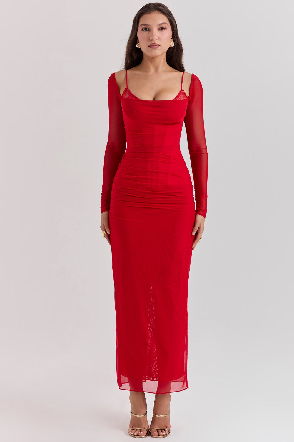 Chanelle | Smoke Maxi Dress