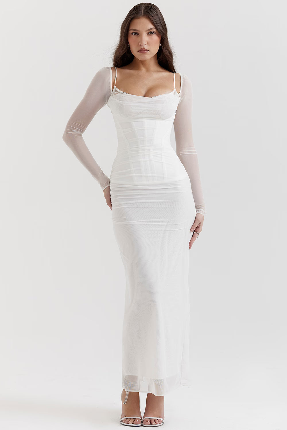 Chanelle | Smoke Maxi Dress