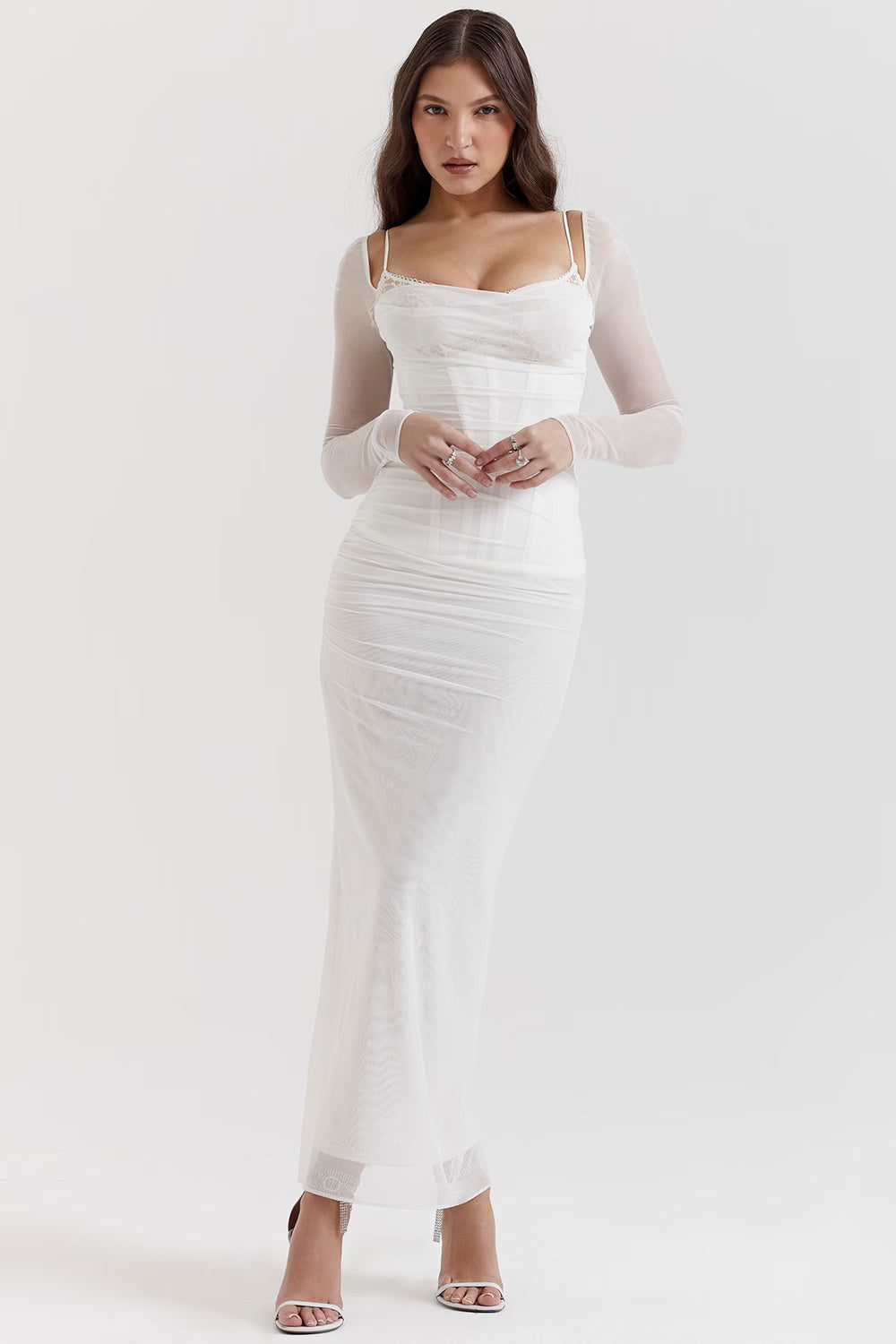Chanelle | Smoke Maxi Dress
