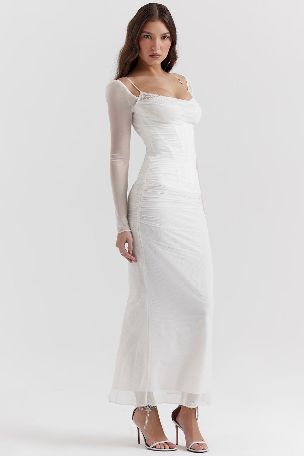 Chanelle | Smoke Maxi Dress