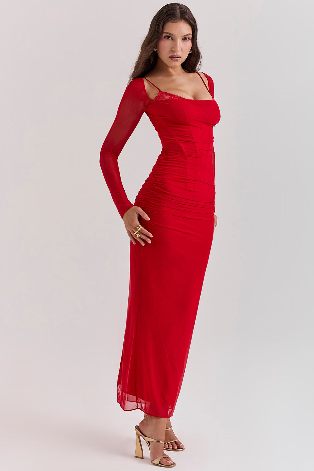 Chanelle | Smoke Maxi Dress