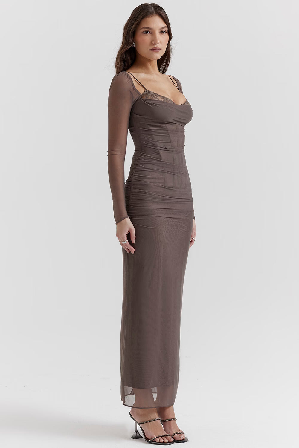Chanelle | Smoke Maxi Dress