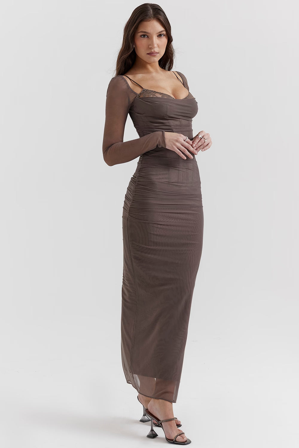Chanelle | Smoke Maxi Dress