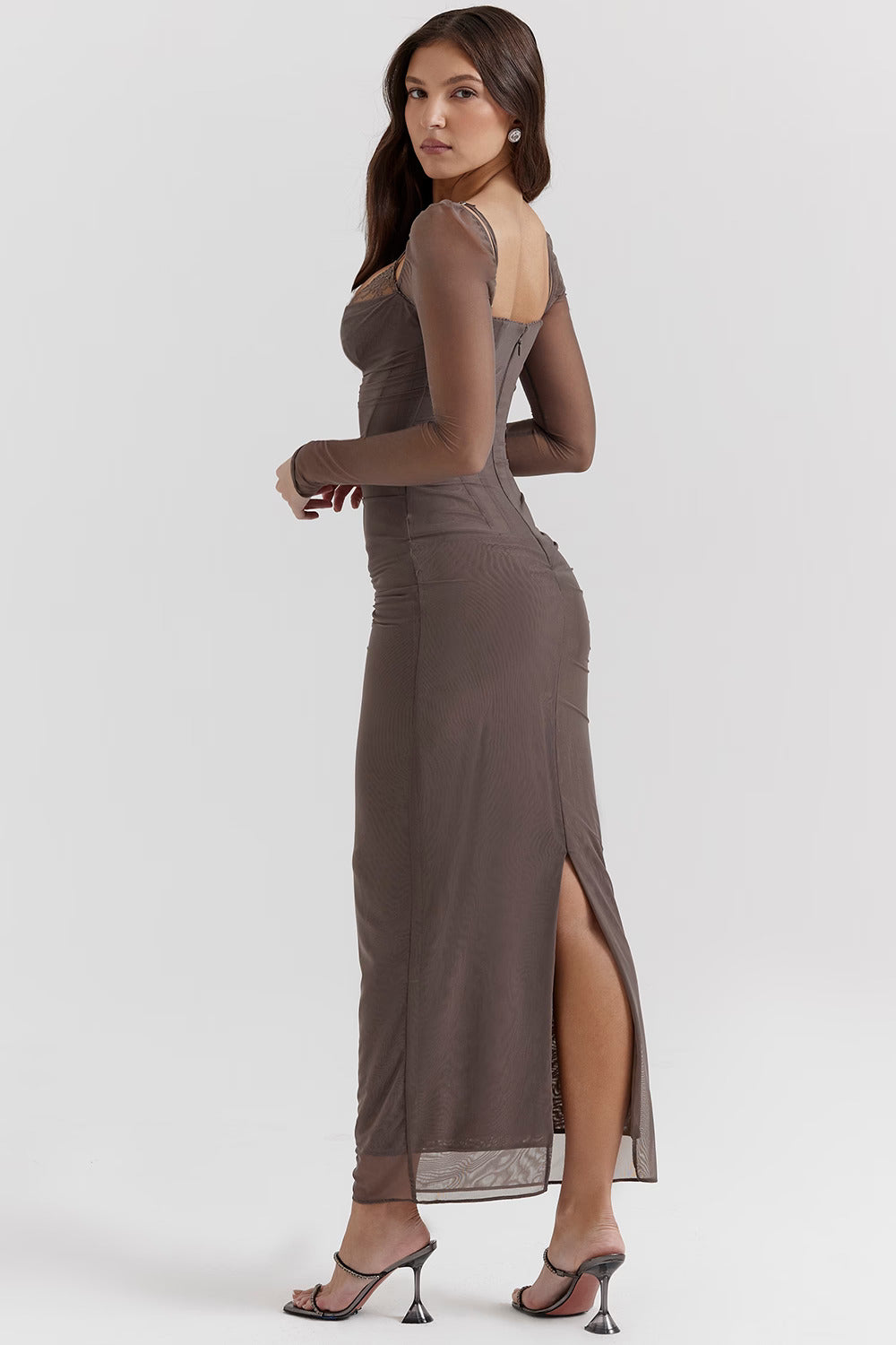 Chanelle | Smoke Maxi Dress